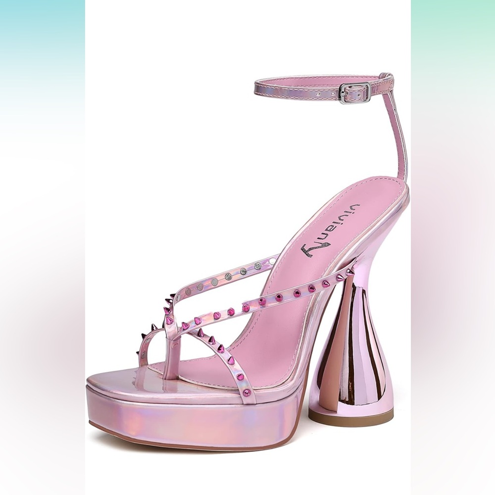 Pink Strappy Heels